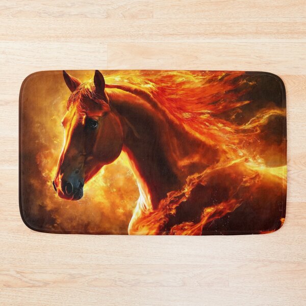 Item preview, fire horse, horse, animals, flame, fire designed and sold by DonnaBlankaArt.