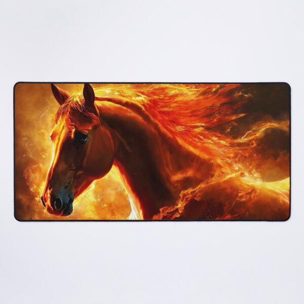 Item preview, fire horse, horse, animals, flame, fire designed and sold by DonnaBlankaArt.