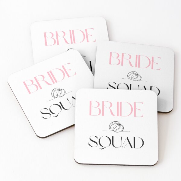 Item preview, Bride Squad Design - Elegant & Fun Graphic for Bachelorette Party and Bridal Gifts on White designed and sold by Pixie-agenca.