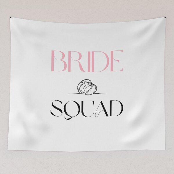 Item preview, Bride Squad Design - Elegant & Fun Graphic for Bachelorette Party and Bridal Gifts on White designed and sold by Pixie-agenca.