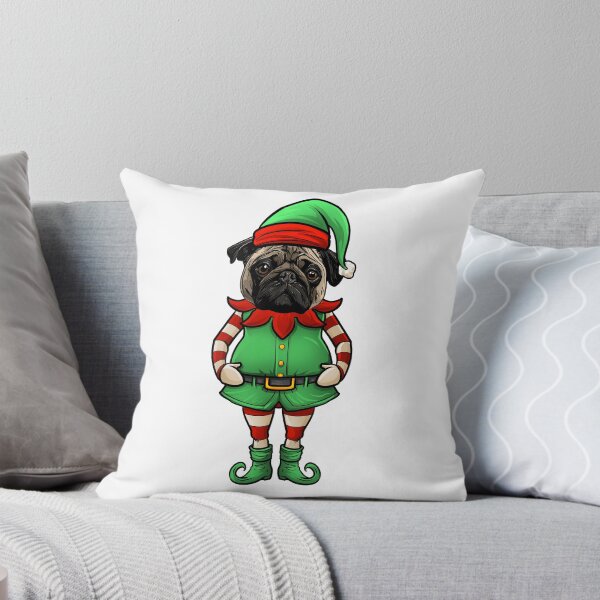 Item preview, Pug Christmas Elf designed and sold by whyitsme.