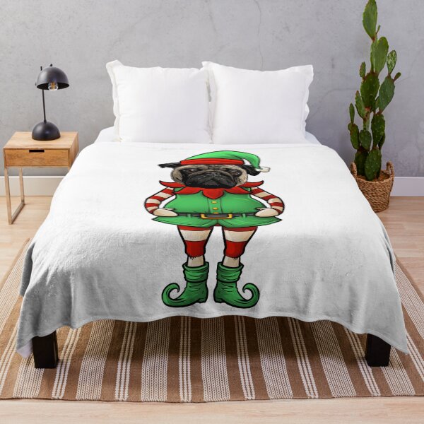 Item preview, Pug Christmas Elf designed and sold by whyitsme.