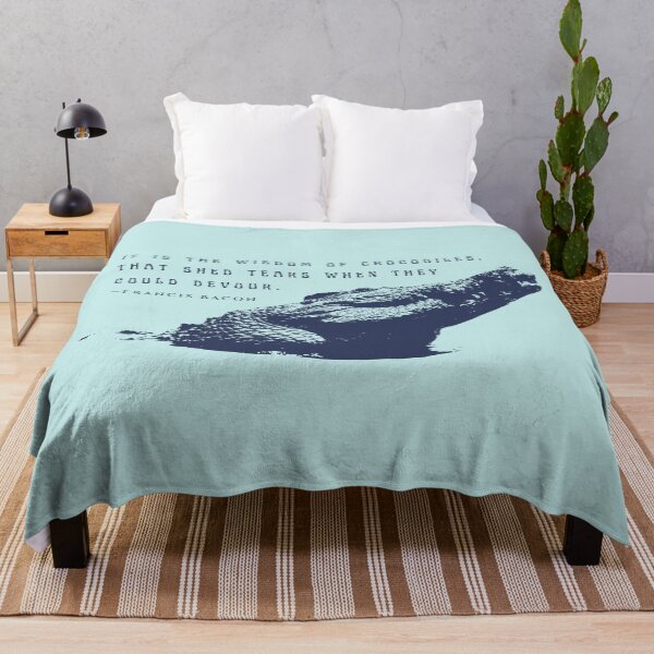 Item preview, Francis Bacon quote: It is the wisdom of crocodiles, that shed tears when they could devour. designed and sold by artbleed.