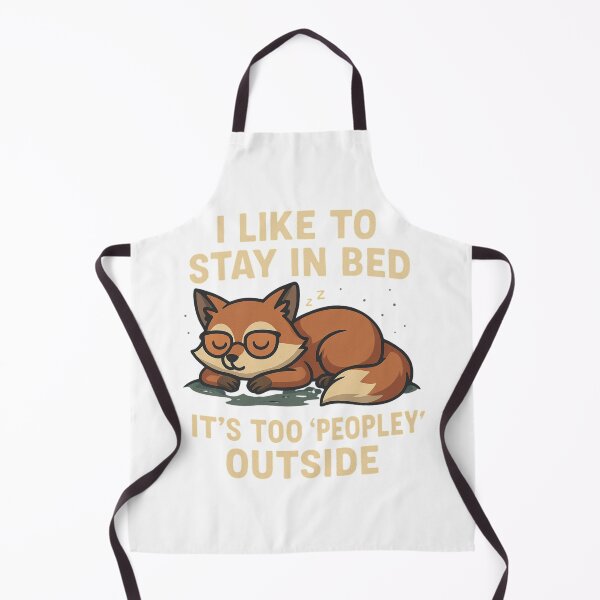 Item preview, Fuchs Comic – “I Like to Stay in Bed, It’s Too ‘Peopley’ Outside” designed and sold by ADROO.
