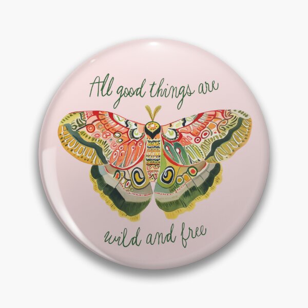 Item preview, Watercolor Wild Moth on Pink designed and sold by toastedpixels.