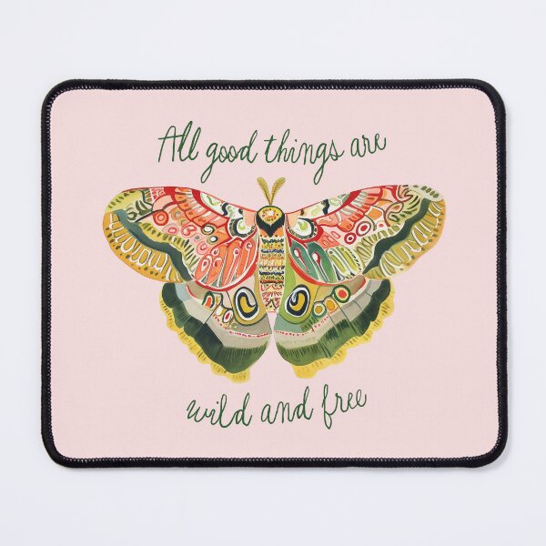 Item preview, Watercolor Wild Moth on Pink designed and sold by toastedpixels.