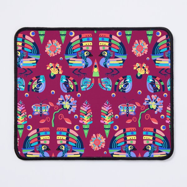 Item preview, Birds Butterflies and Floral Colorful Mexican Motifs Seamless Repeat designed and sold by Sharon Schwalbe.