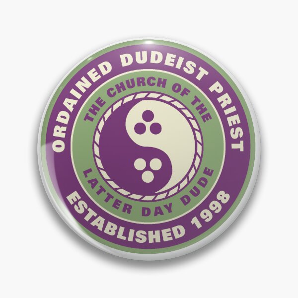 Item preview, Ordained Dudeist Priest designed and sold by Lower than Lowbrow.
