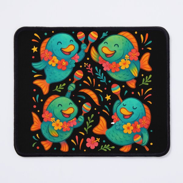 Item preview, Fiesta Parrot Fish – Tropical Dance Party Vibes designed and sold by JaroPrints.