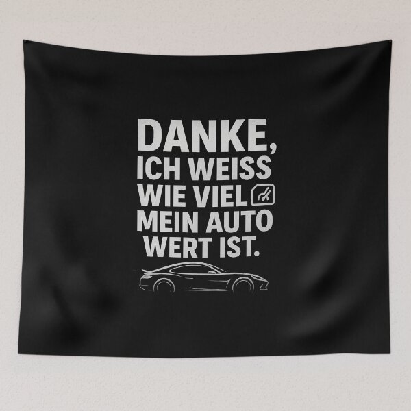 Item preview, Thanks, I know how much my car is worth – Funny Car Meme Design designed and sold by Domci.