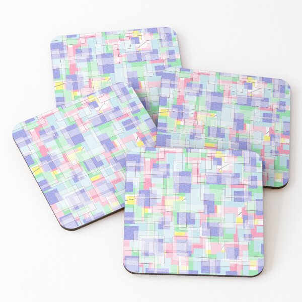 Item preview, Layered Squares: Pastel Blocks designed and sold by Quennie Bacol Artwork.