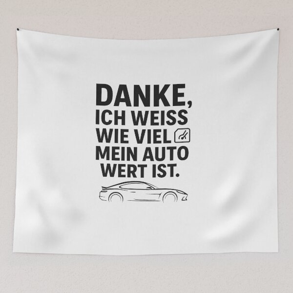 Item preview, Thanks, I know how much my car is worth – Funny Car Meme Design designed and sold by Domci.