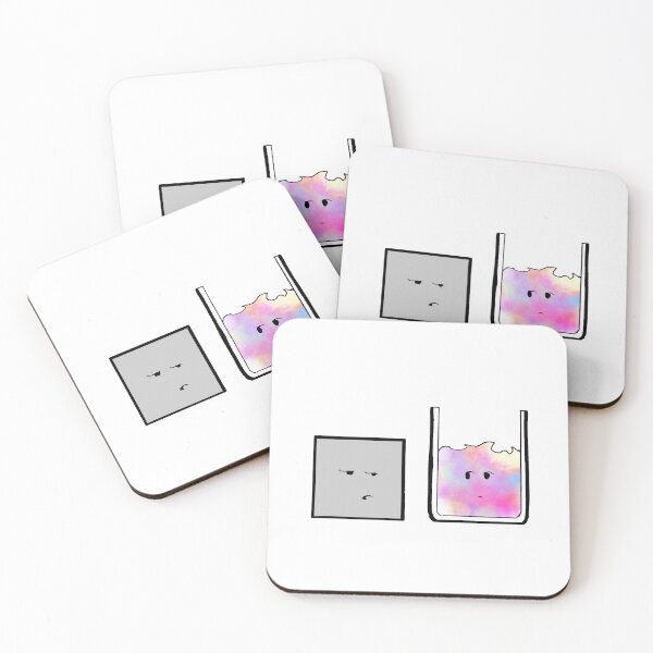 Item preview, Grey Square Vs Rainbow Fluid Cartoon  designed and sold by SitDownAJ.