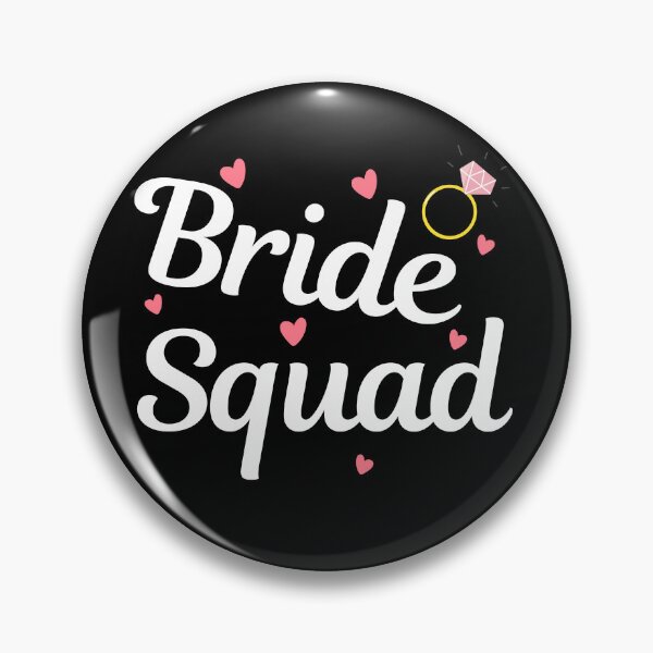 Item preview, Bride Squad Design - Stylish & Sassy Graphic for Bridal Crew on Black designed and sold by Pixie-agenca.