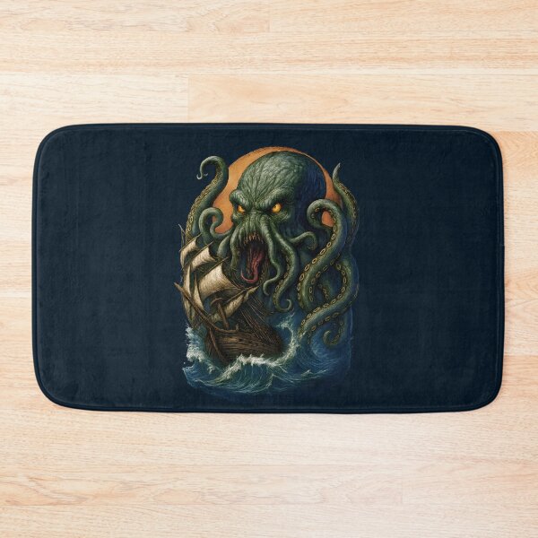 Item preview, Kraken Sea Monster Attack Art designed and sold by Shoot-The-Moon.