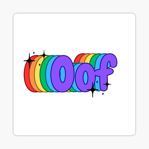 Item preview, Oof rainbow designed and sold by Gloomy Girl Graphics .