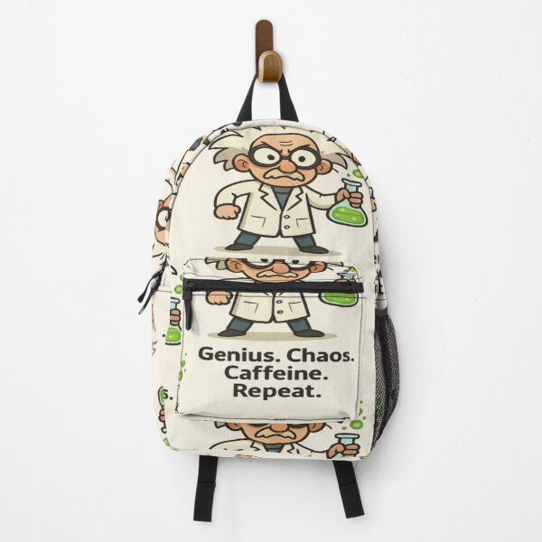 Item preview, Genius Chaos Caffeine Repeat Funny Saying designed and sold by SmashingDeals.