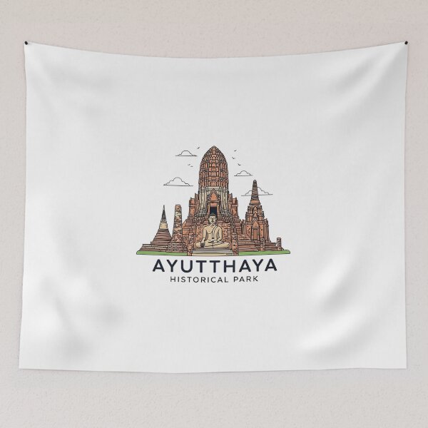 Item preview, Ayutthaya Historical Park designed and sold by likbatonboot.