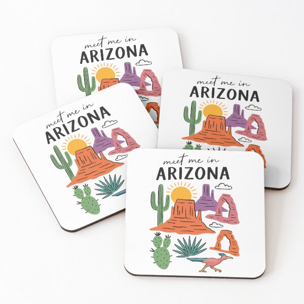 Item preview, Meet Me In Arizona with Icons designed and sold by Pink Pineapple Works.