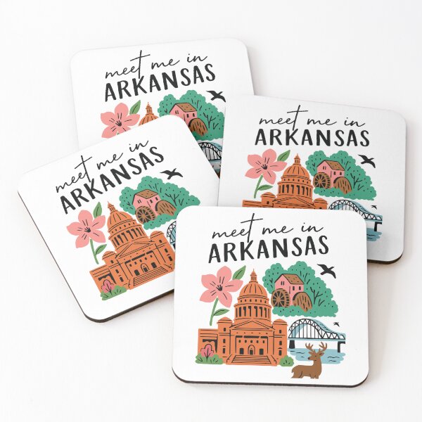 Item preview, Meet Me In Arkansas with Icons designed and sold by Pink Pineapple Works.