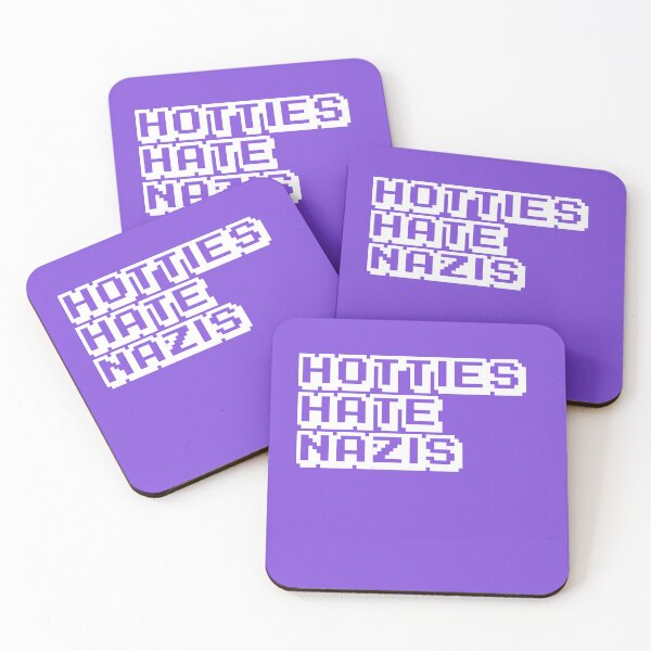Item preview, Hotties Hate Nazis (pixel) designed and sold by SpectacledPeach.