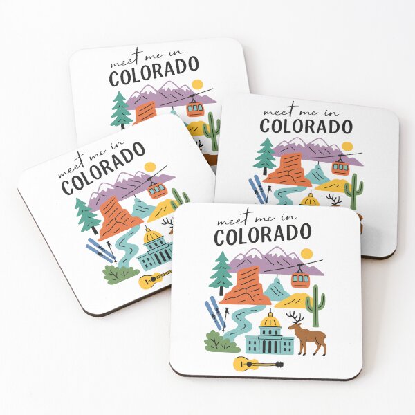 Item preview, Meet Me In Colorado with Icons designed and sold by Pink Pineapple Works.