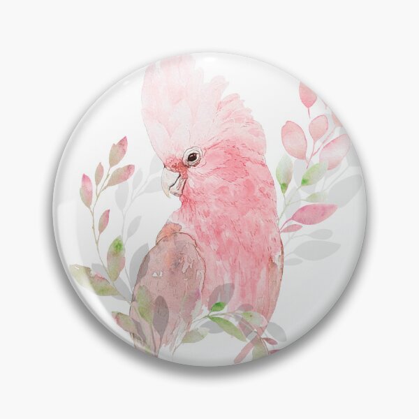Item preview, Humble Galah Australian bird watercolour designed and sold by Moana Matron Designs.