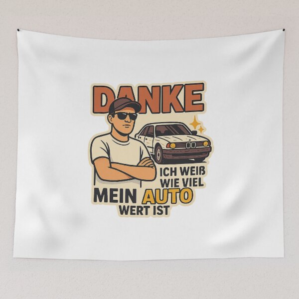 Item preview, Thanks, I know how much my car is worth – Funny Car Meme Design designed and sold by Domci.