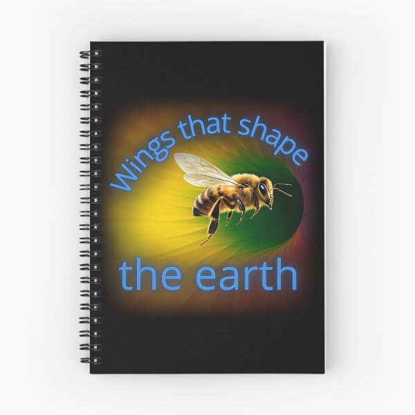 Item preview, Wings That Shape the Earth – Vibrant Bee Nature Art designed and sold by JaroPrints.