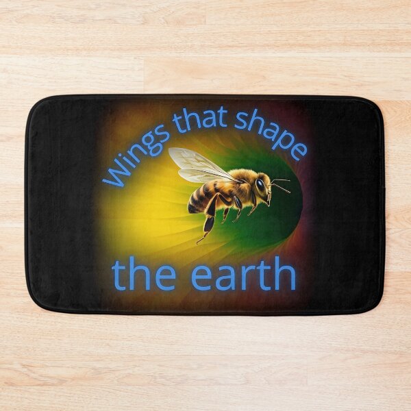 Item preview, Wings That Shape the Earth – Vibrant Bee Nature Art designed and sold by JaroPrints.