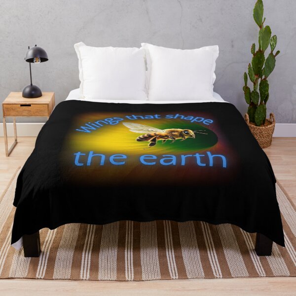 Item preview, Wings That Shape the Earth – Vibrant Bee Nature Art designed and sold by JaroPrints.