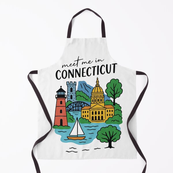 Item preview, Meet Me In Connecticut with Icons designed and sold by Pink Pineapple Works.
