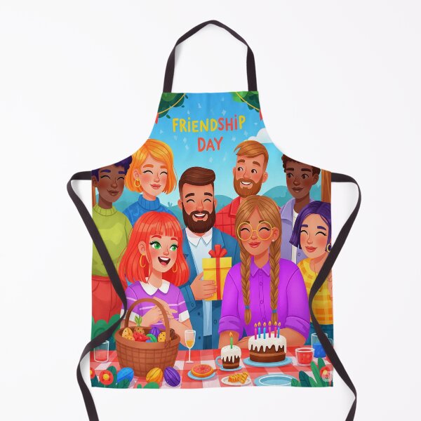 Item preview, Colorful Friendship Day Celebration – Happy Friends Picnic Illustration designed and sold by InspiredCreatives.
