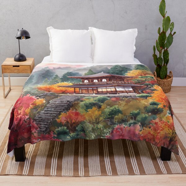 Item preview, Whispers of Autumn – A Hidden Temple in the Forest designed and sold by sakurashorty.