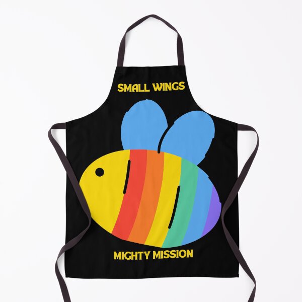 Item preview, Small Wings, Mighty Mission – Rainbow Bee Design designed and sold by JaroPrints.