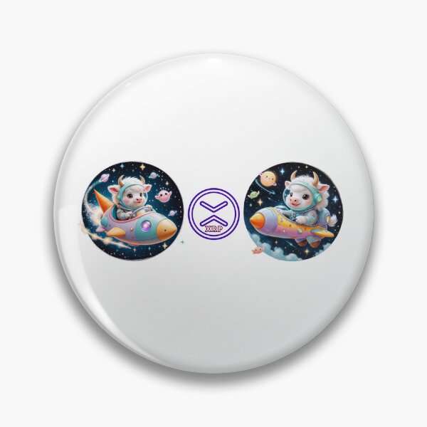 Item preview, XRP Bullish skyrocket to the moon! designed and sold by RoseAIArtRhythm.