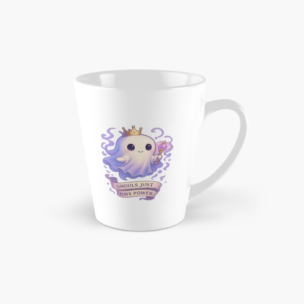 Item preview, Ghouls Just Have Power – Regal Chibi Ghost Queen Feminist Gothic T-Shirt designed and sold by MujernDesignArt.