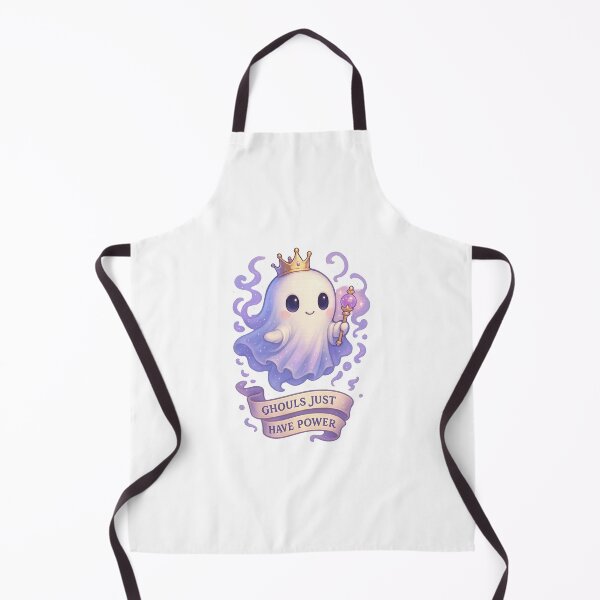 Item preview, Ghouls Just Have Power – Regal Chibi Ghost Queen Feminist Gothic T-Shirt designed and sold by MujernDesignArt.