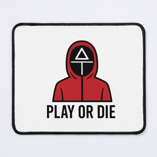 Item preview, "play or die" triangle guard designed and sold by ByBaptiste.