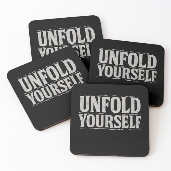 Item preview, Unfold Yourself – Bold Motivational Quote with Crumpled Texture designed and sold by JaroPrints.