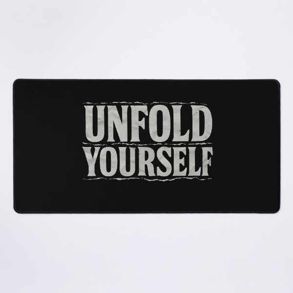 Item preview, Unfold Yourself – Bold Motivational Quote with Crumpled Texture designed and sold by JaroPrints.