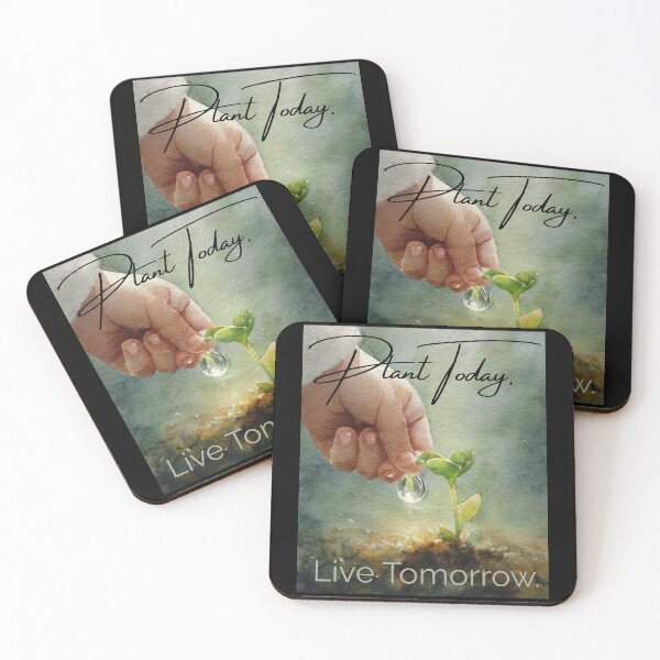Item preview, Plant Today. Live Tomorrow – Seedling Watercolor Art designed and sold by Ela-graphicwiz.