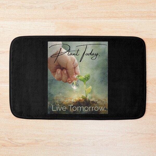 Item preview, Plant Today. Live Tomorrow – Seedling Watercolor Art designed and sold by Ela-graphicwiz.