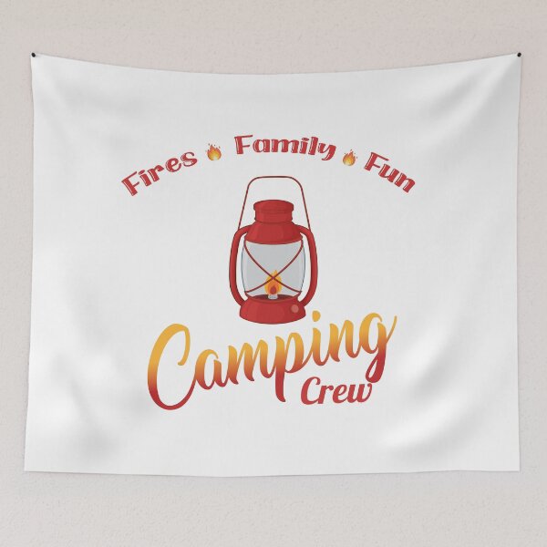 Item preview, “Fires Family Fun Camping Crew" designed and sold by Soukito.