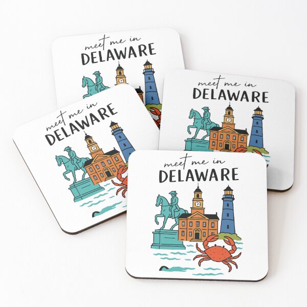 Item preview, Meet Me In Delaware with Icons designed and sold by Pink Pineapple Works.