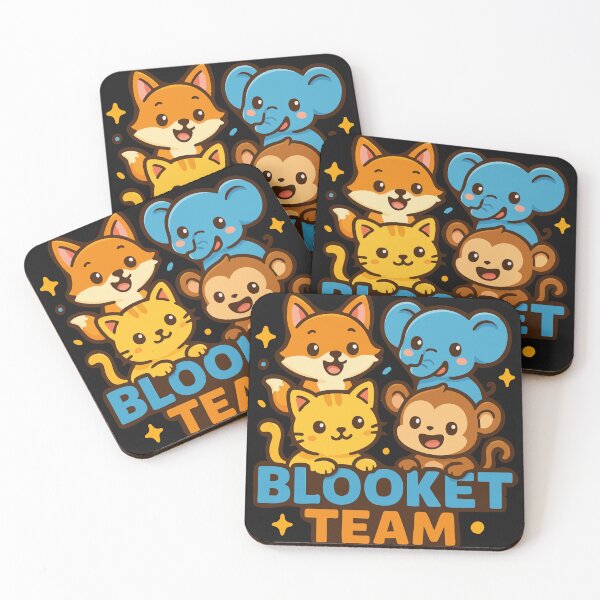 Item preview, Blooket Team Fan Art - Cute Animal Characters Design designed and sold by Mirosi-S.