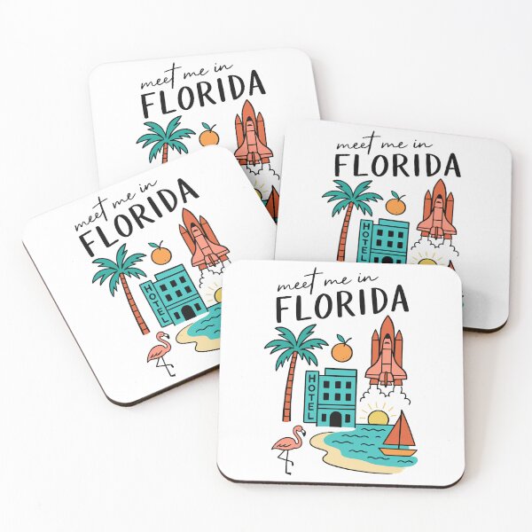 Item preview, Meet Me In Florida with Icons designed and sold by Pink Pineapple Works.