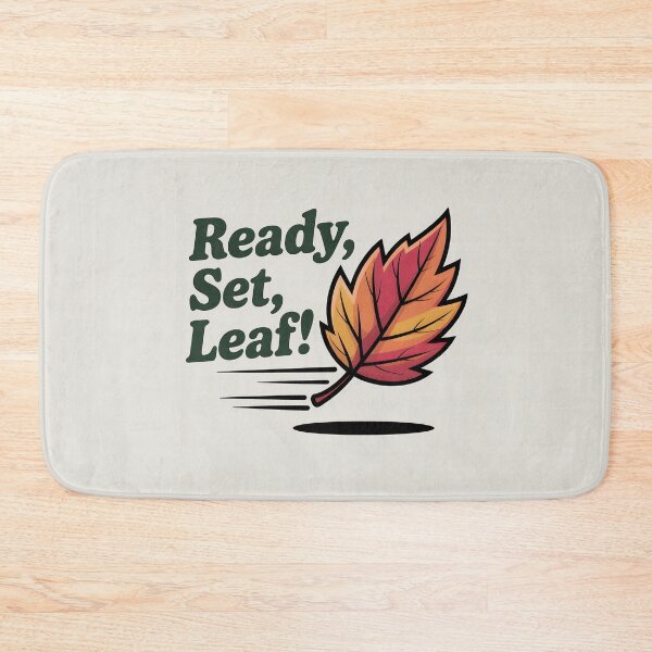 Item preview, Ready, Set, Leaf! - Energetic Autumn Fun Design designed and sold by Jollys-ArtShop.