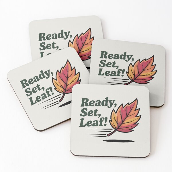 Item preview, Ready, Set, Leaf! - Energetic Autumn Fun Design designed and sold by Jollys-ArtShop.
