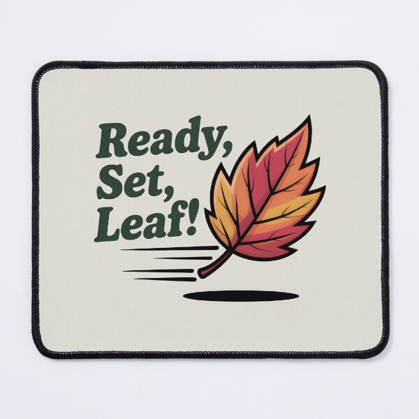 Item preview, Ready, Set, Leaf! - Energetic Autumn Fun Design designed and sold by Jollys-ArtShop.